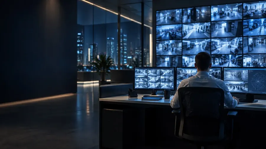 Operator reviewing video evidence