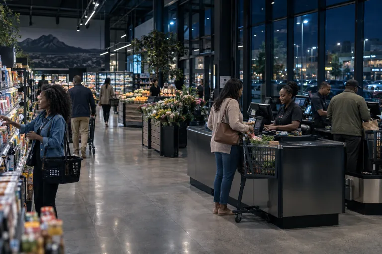 Customer service at a retail checkout