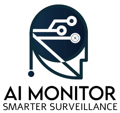 ai monitor smarter surveillance dark logo