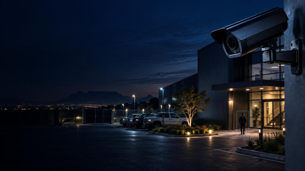 AI-powered CCTV monitoring and security surveillance interface
